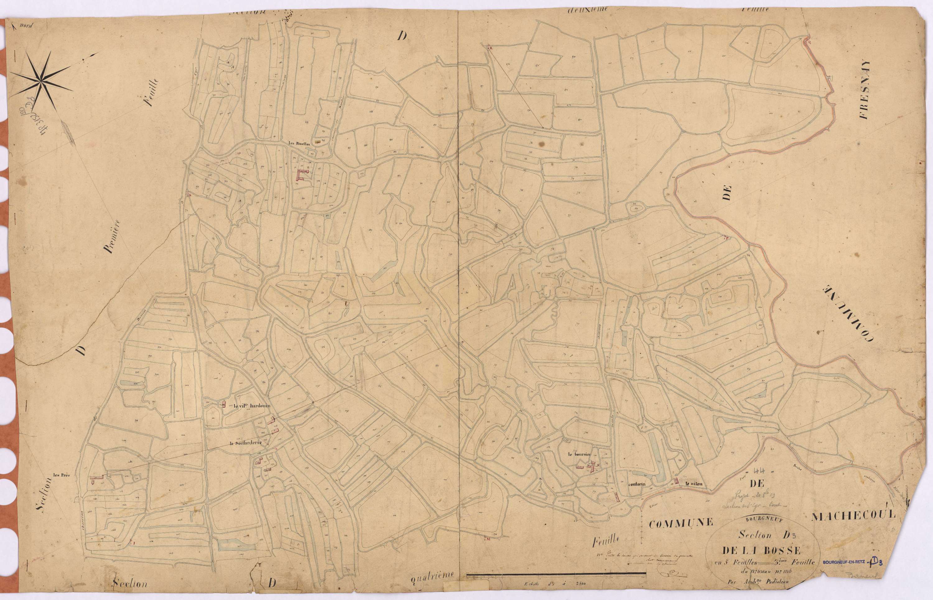 Bourgneuf-en-Retz - Section D3 Bosse (section de La)
