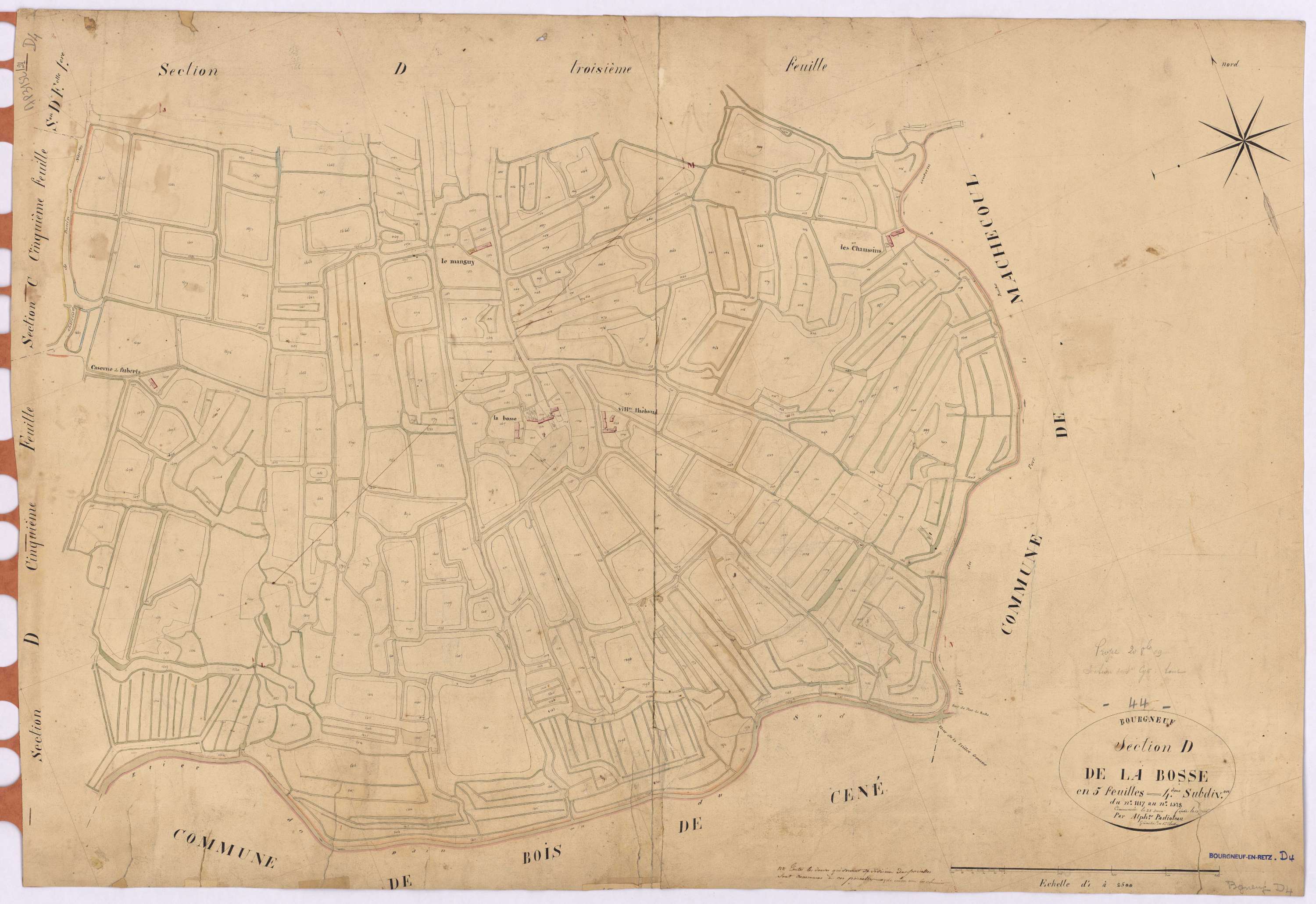 Bourgneuf-en-Retz - Section D4 Bosse (section de La)