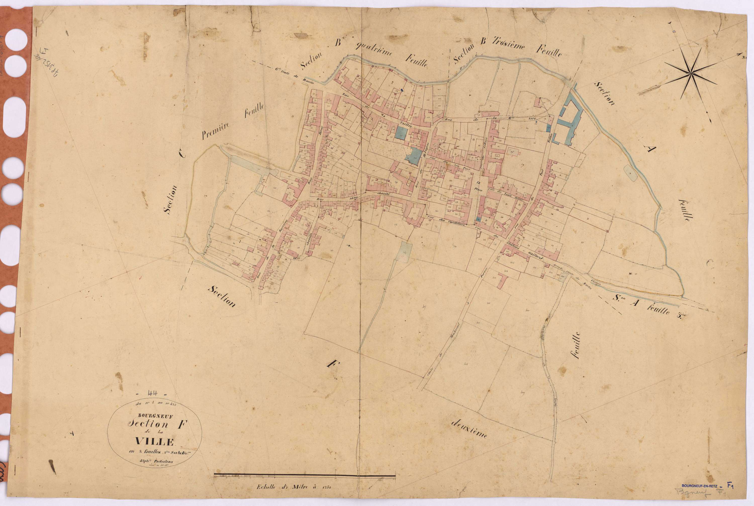 Bourgneuf-en-Retz - Section F1 Ville (section de la)