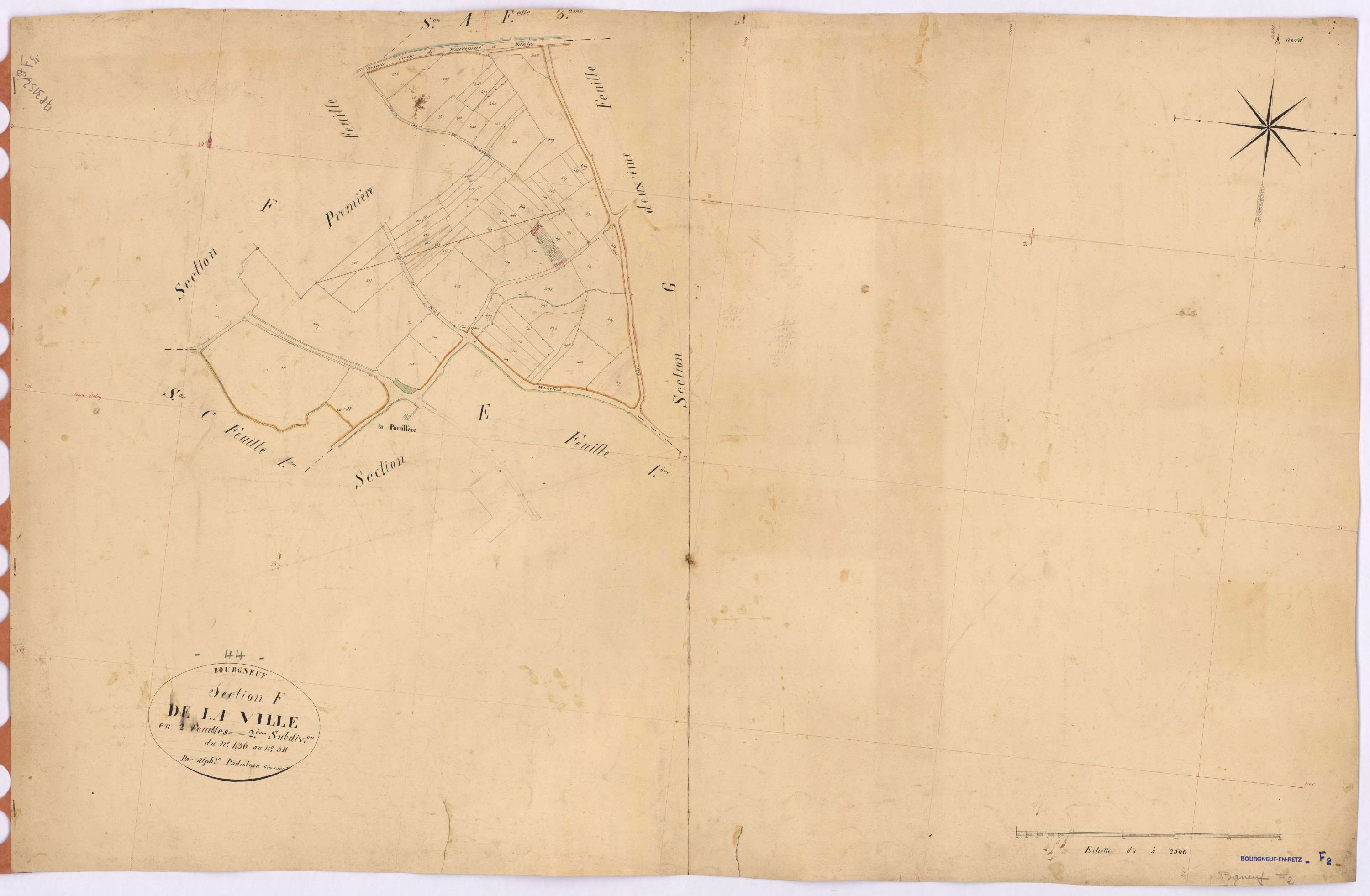 Bourgneuf-en-Retz - Section F2 Ville (section de la)