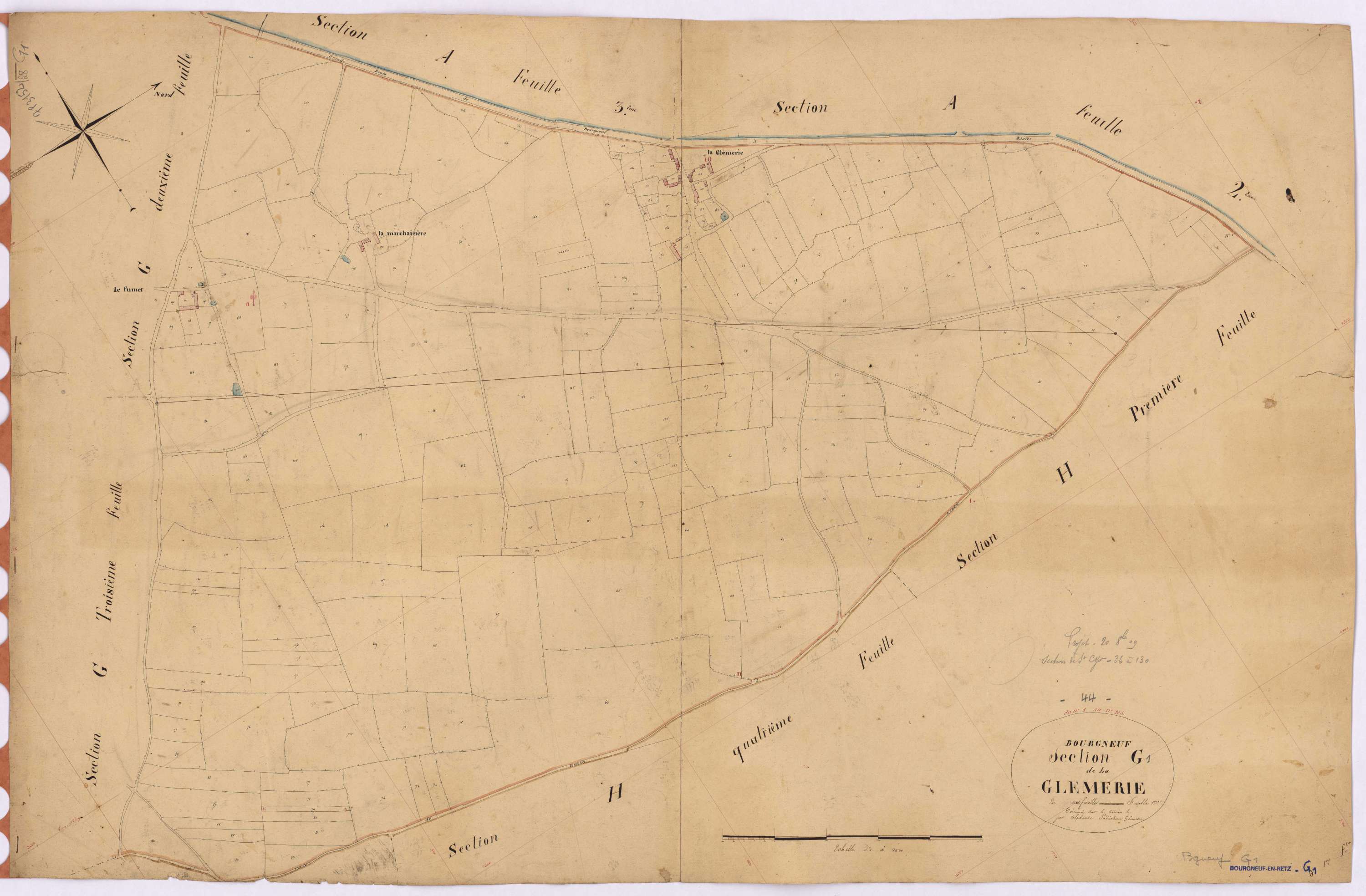 Bourgneuf-en-Retz - Section G1 Glèmerie (section de La)