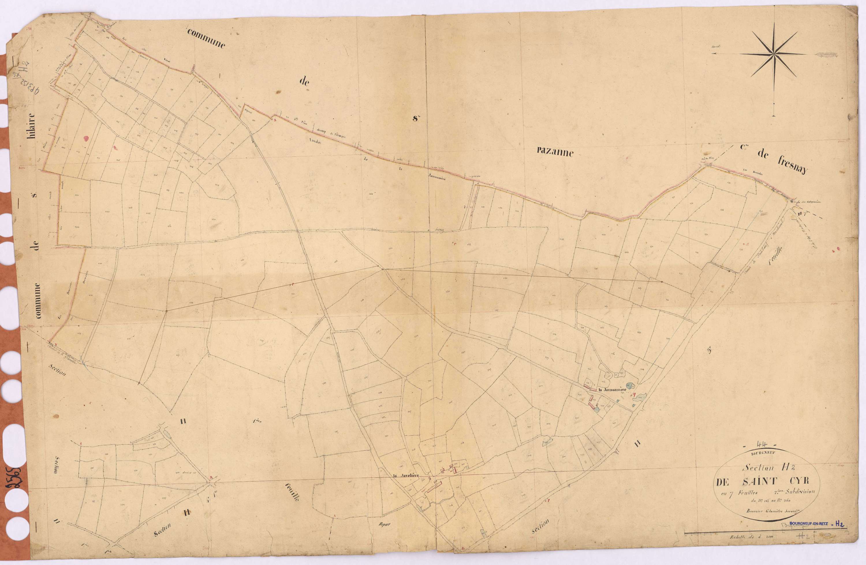 Bourgneuf-en-Retz - Section H2 Saint-Cyr (section de)