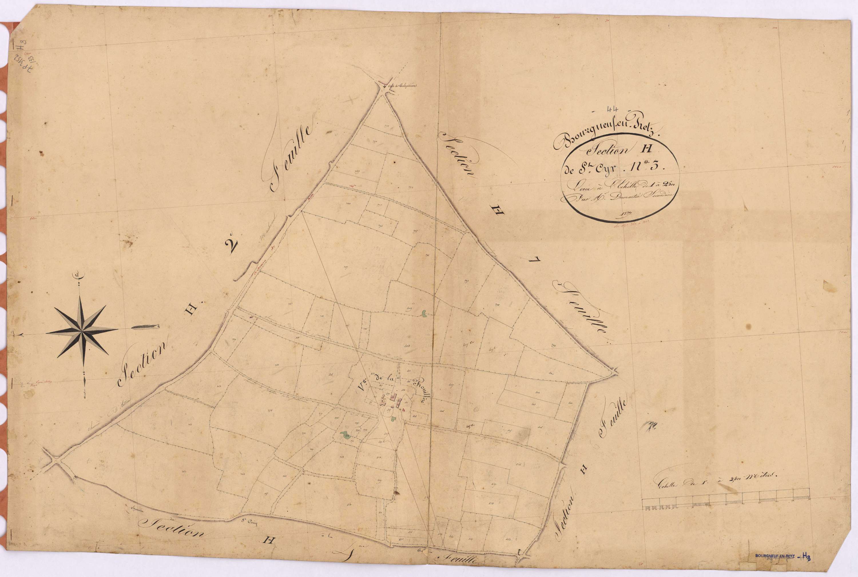 Bourgneuf-en-Retz - Section H3 Saint-Cyr (section de)