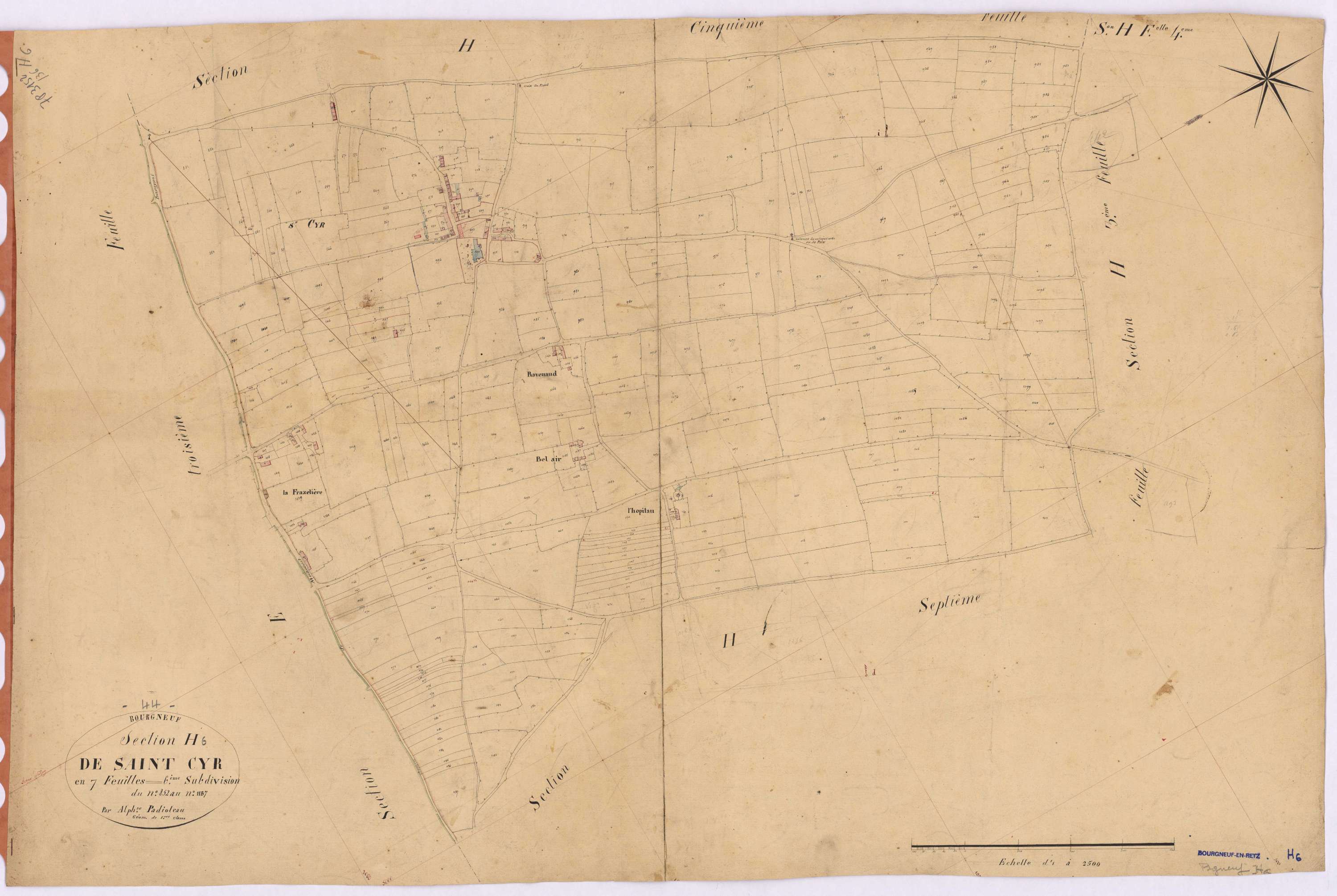 Bourgneuf-en-Retz - Section H6 Saint-Cyr (section de)