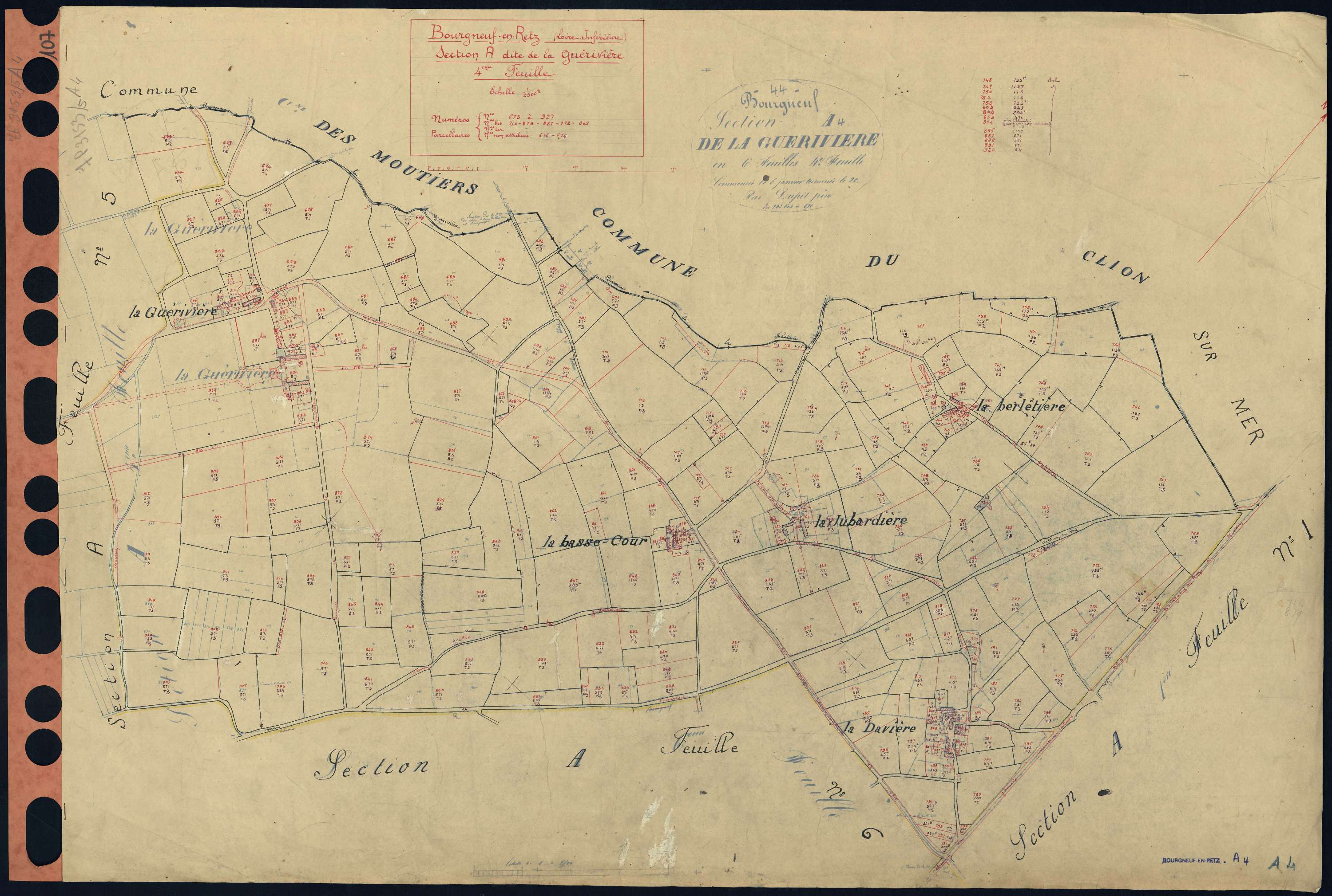 Bourgneuf-en-Retz - Section A4 673-927
