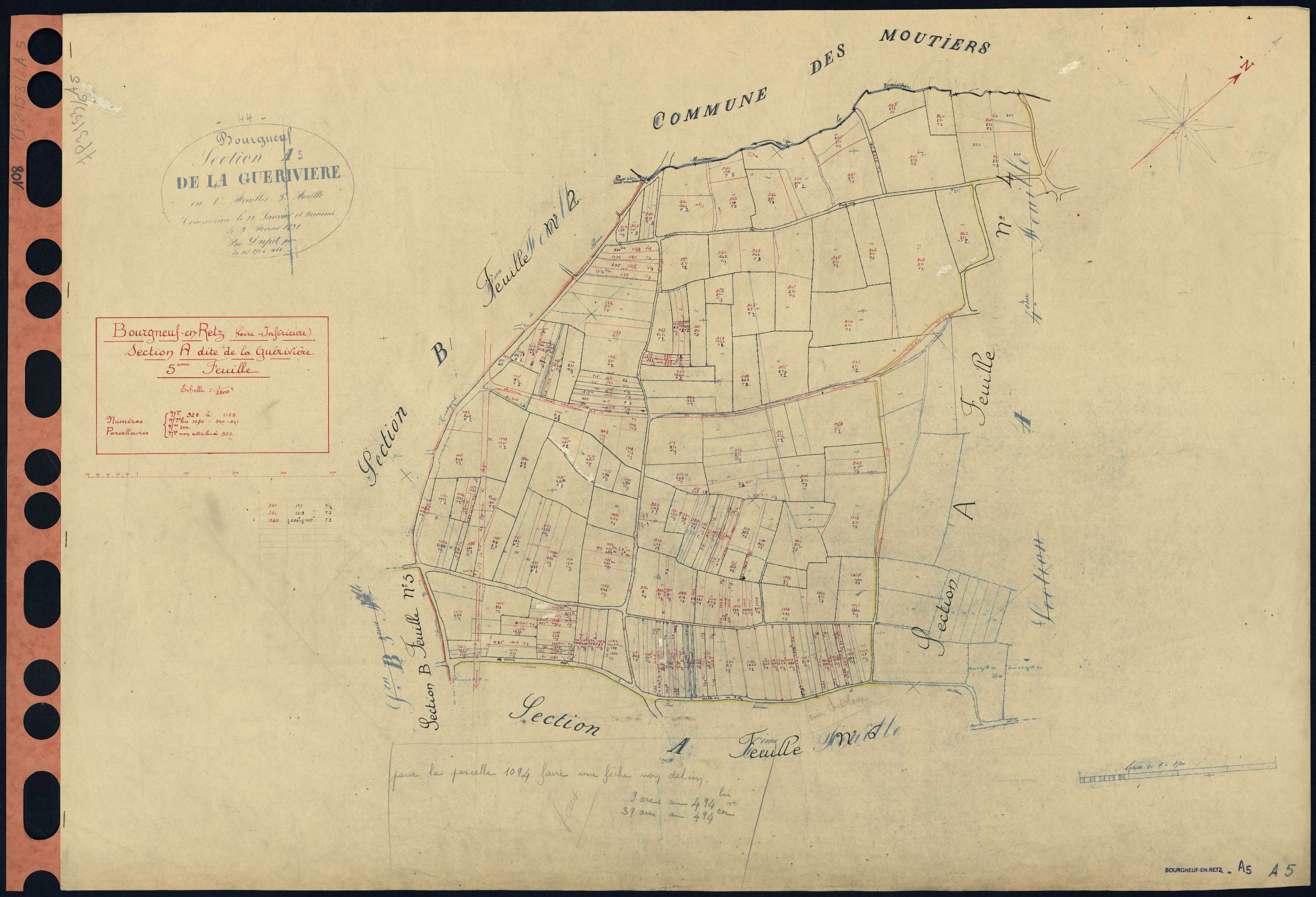 Bourgneuf-en-Retz - Section A5 928-1128