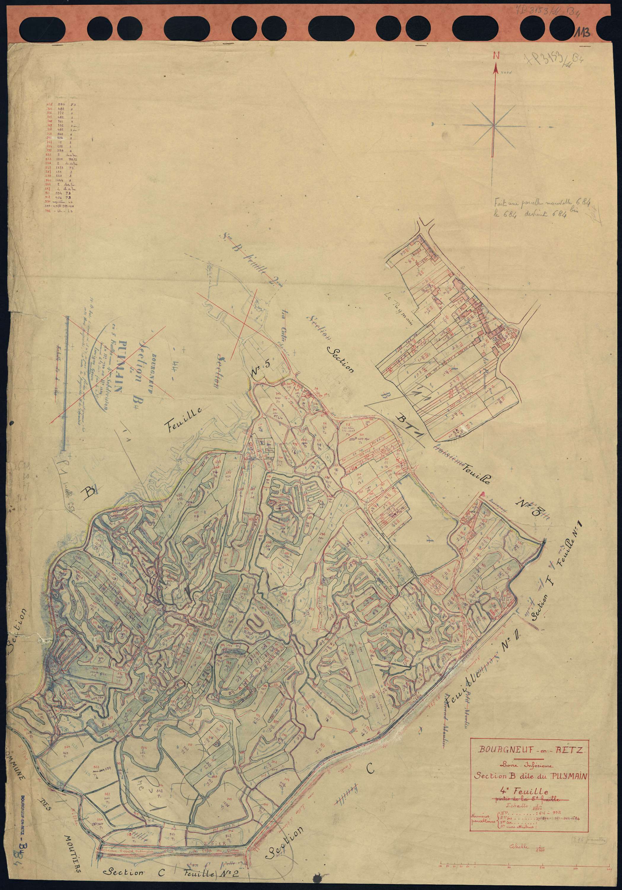 Bourgneuf-en-Retz - Section B4 616-992