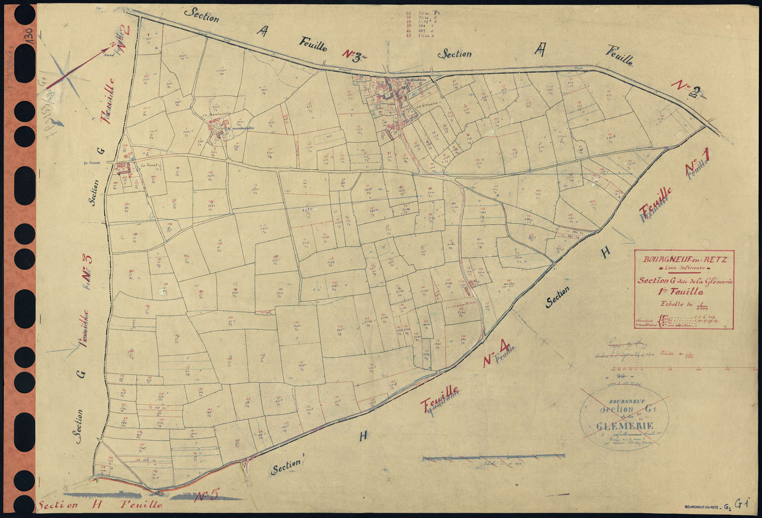 Bourgneuf-en-Retz - Section G1 1-212