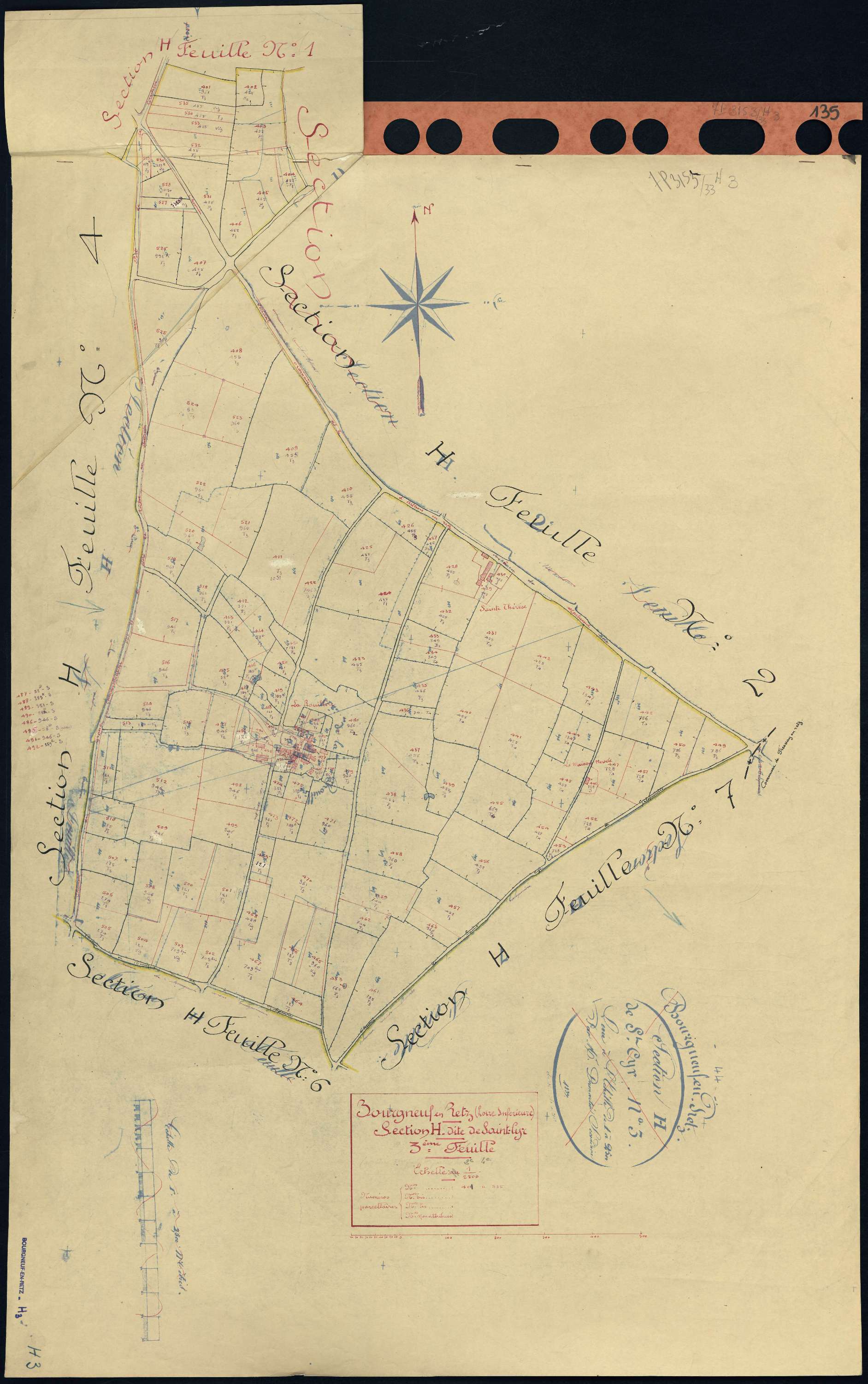 Bourgneuf-en-Retz - Section H3 401-535