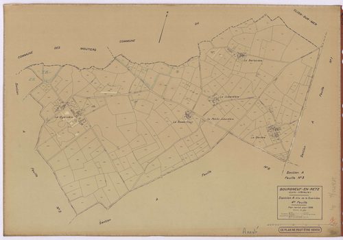 Bourgneuf-en-Retz - Section A4 Guérivière (section de La) ; 673-927