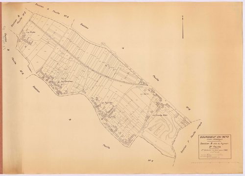 Bourgneuf-en-Retz - Section B3 Puymain (section du) ; 347-615