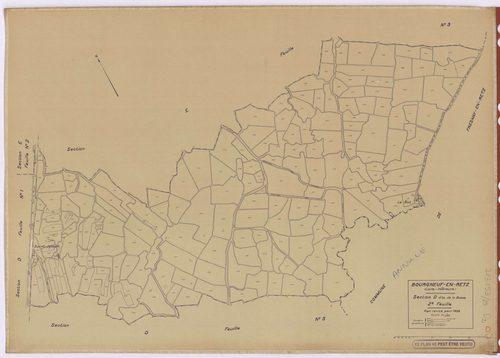 Bourgneuf-en-Retz - Section D2 Bosse (section de La) ; 305-495