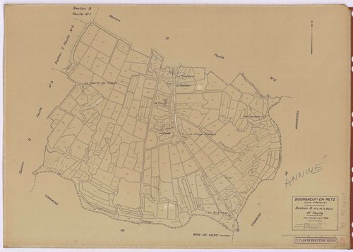 Bourgneuf-en-Retz - Section D4 Bosse (section de La) ; 854-1175
