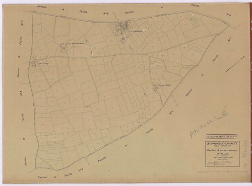 Bourgneuf-en-Retz - Section G1 Glémerie (section de La) ; 1-212