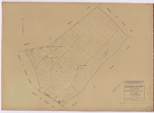 Bourgneuf-en-Retz - Section G2 Glémerie (section de La) ; 213-396