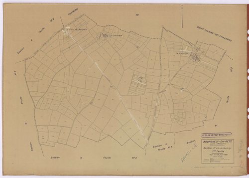 Bourgneuf-en-Retz - Section H1 Saint-Cyr (section de) ; 1-236