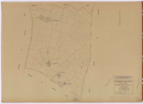 Bourgneuf-en-Retz - Section H4 Saint-Cyr (section de) ; 536-703