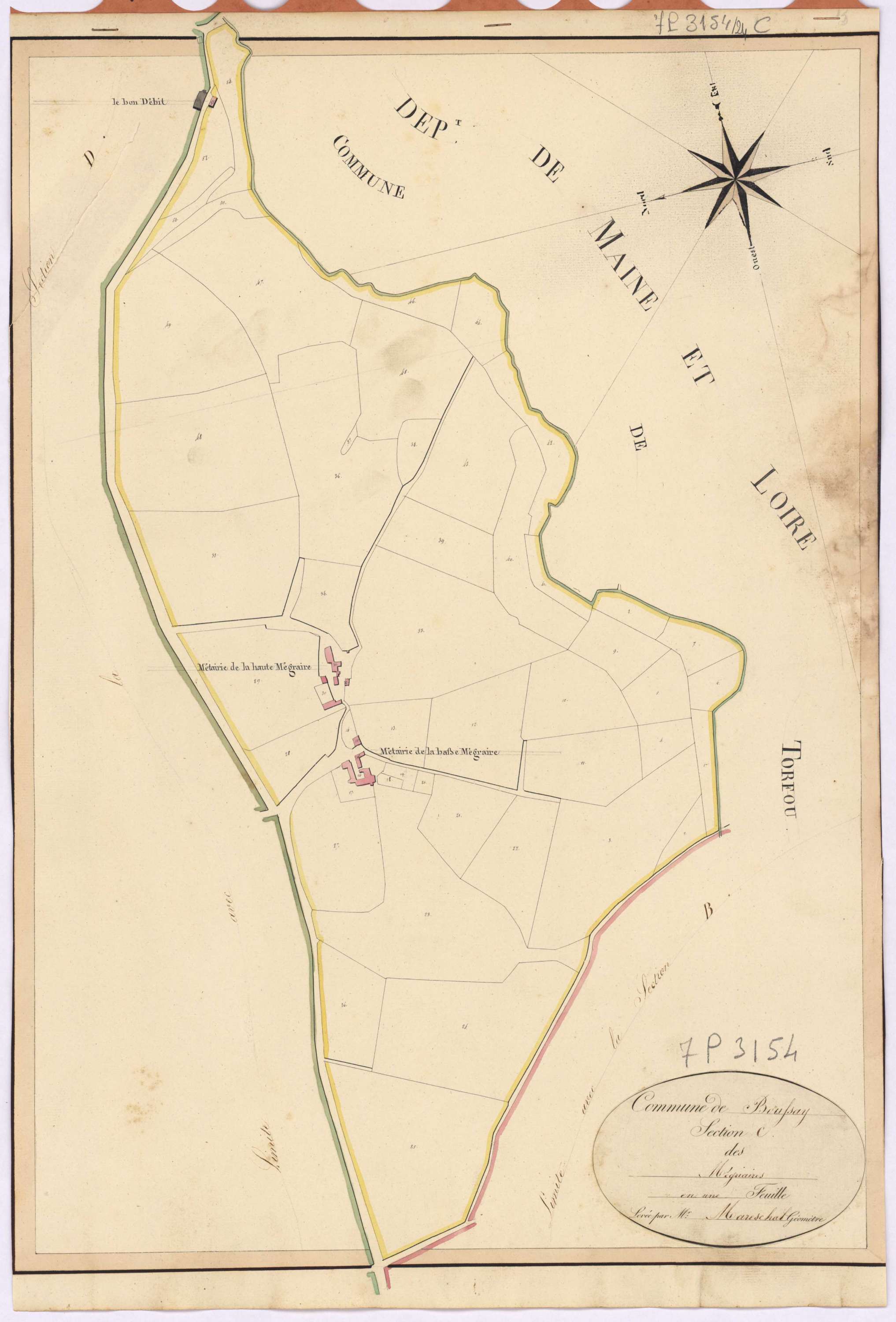 Boussay - Section C Mégriaires (section des)