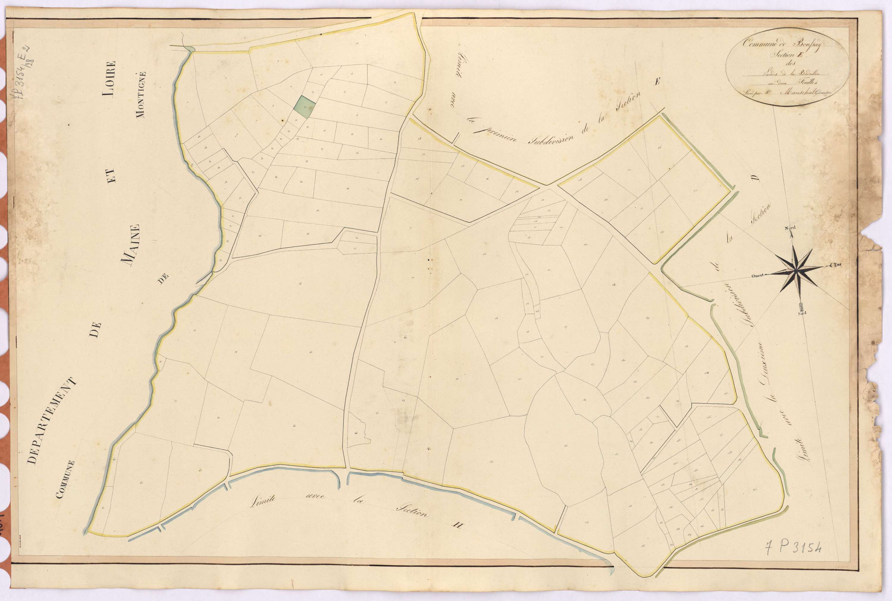 Boussay - Section E2 Landes de la Bavrillère (section des)