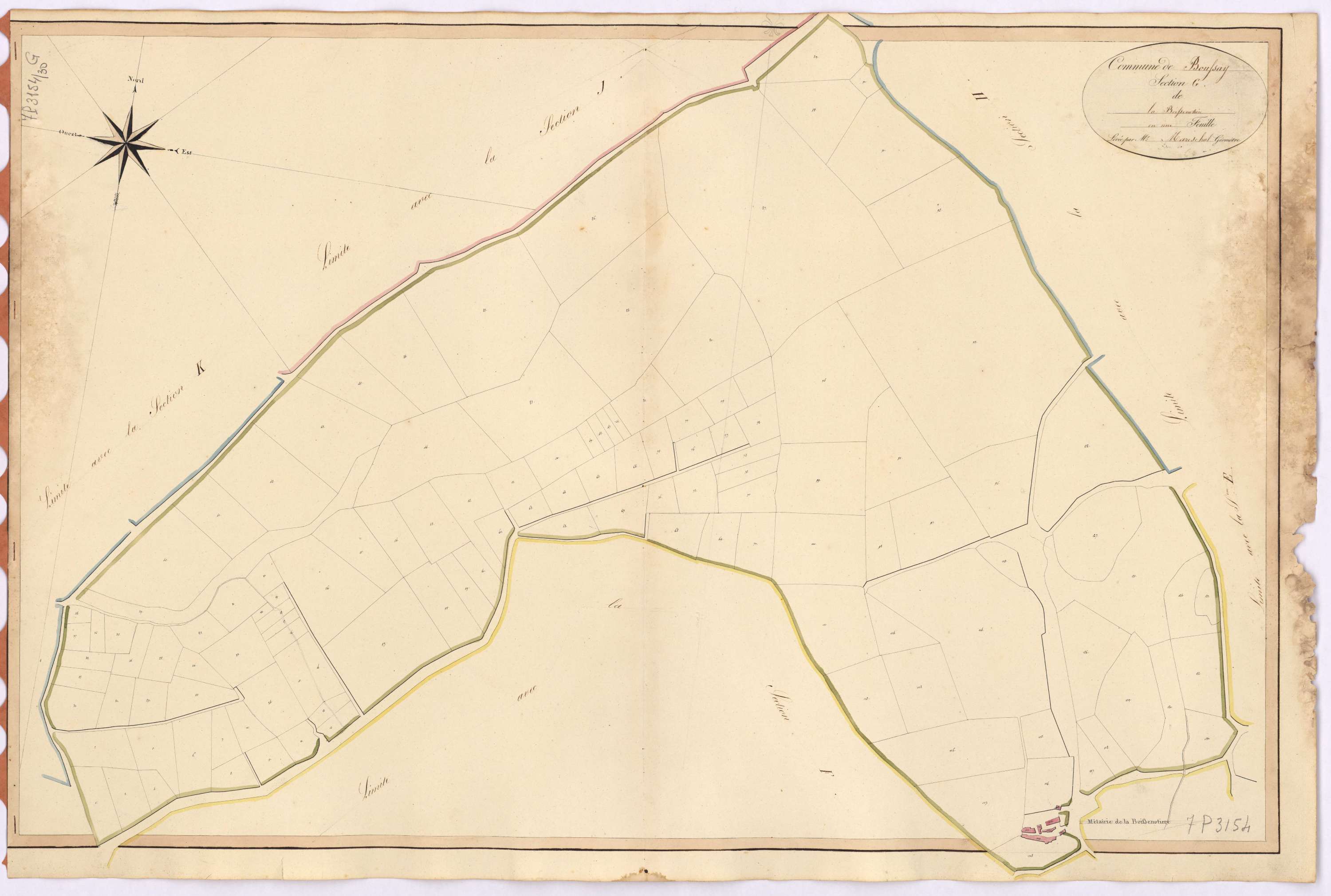 Boussay - Section G Boissenotière (section de La)