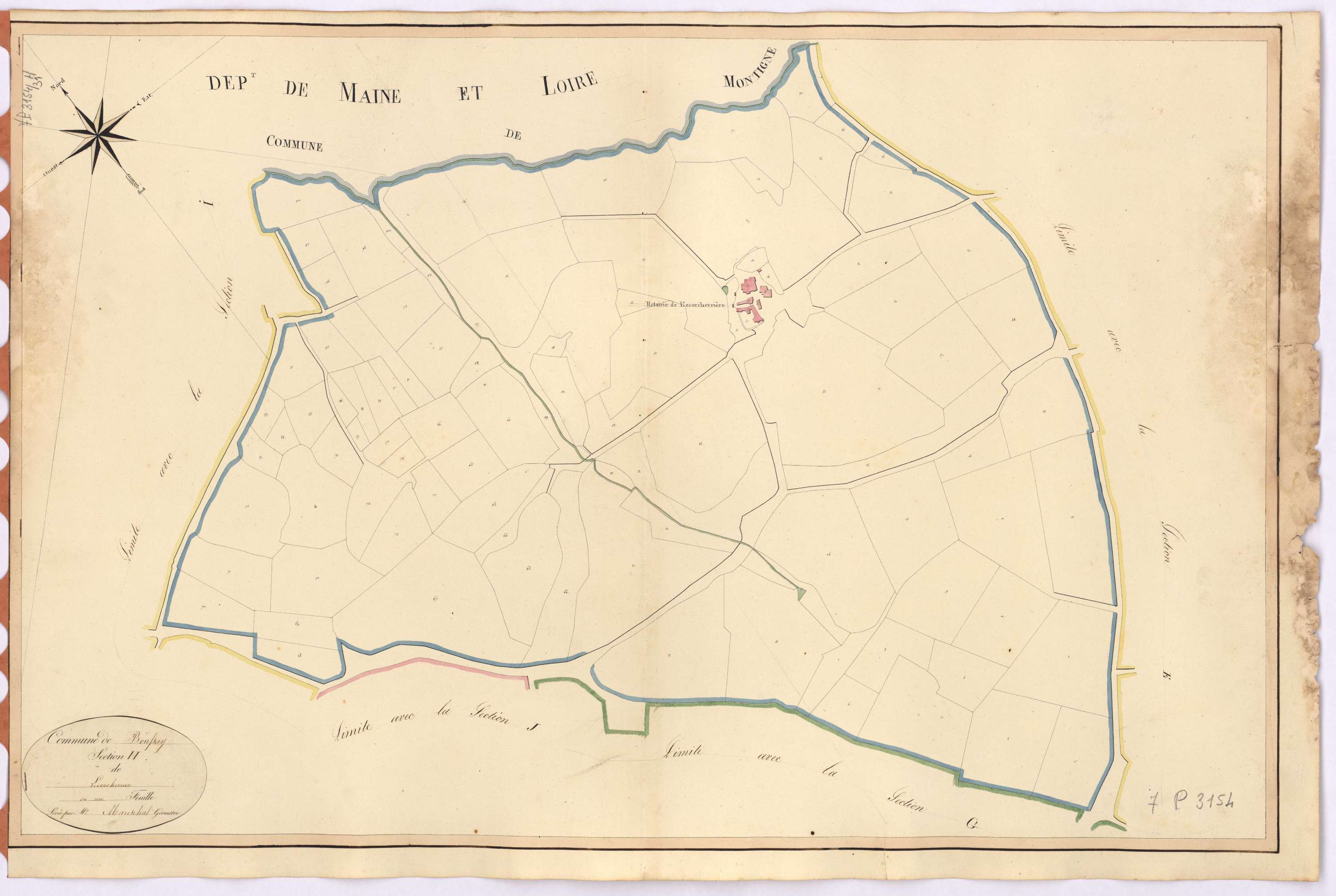 Boussay - Section H Ecorchevrière (section de l')