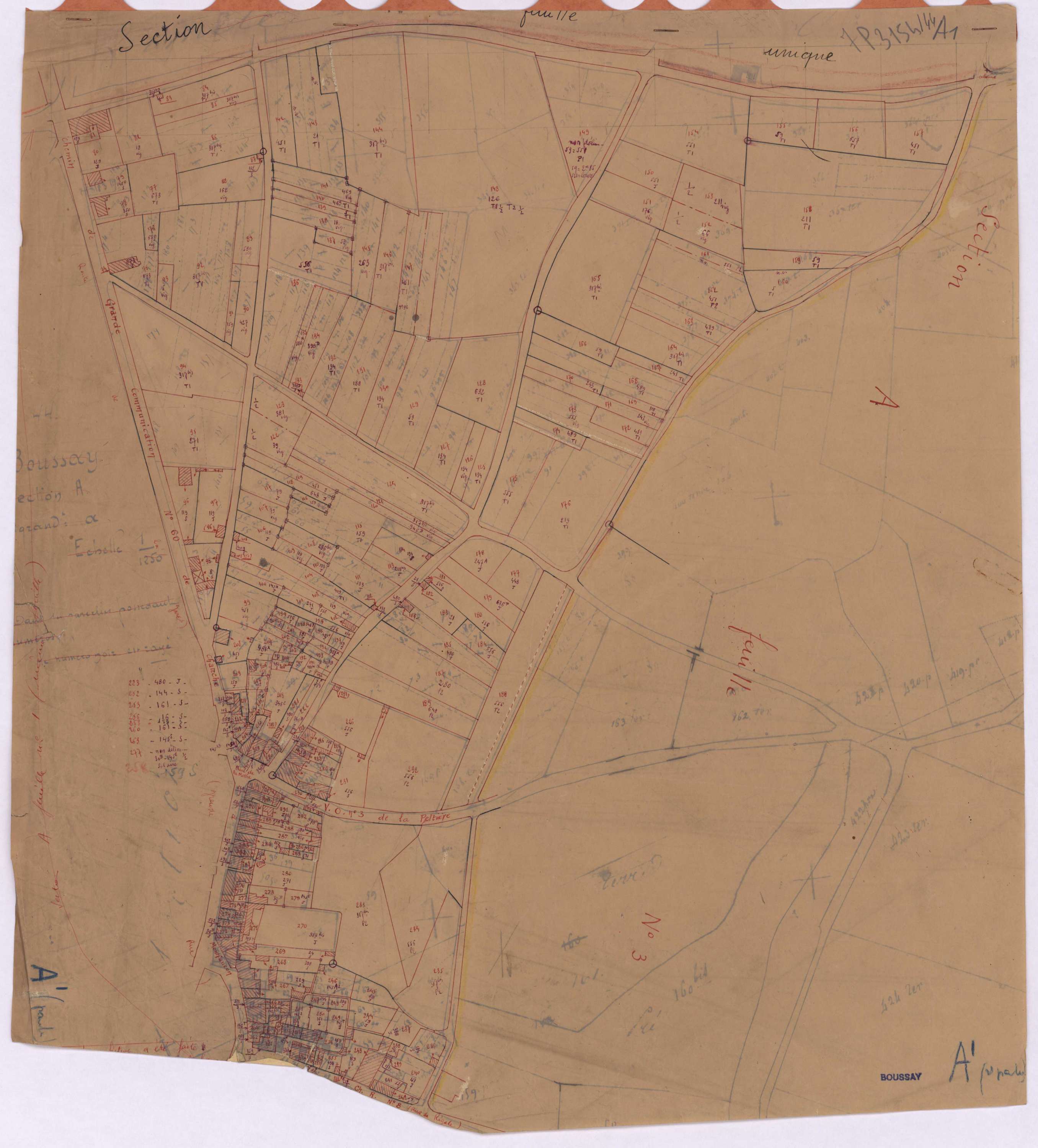 Boussay - Section A1 Bourg (section du) ; 1-532