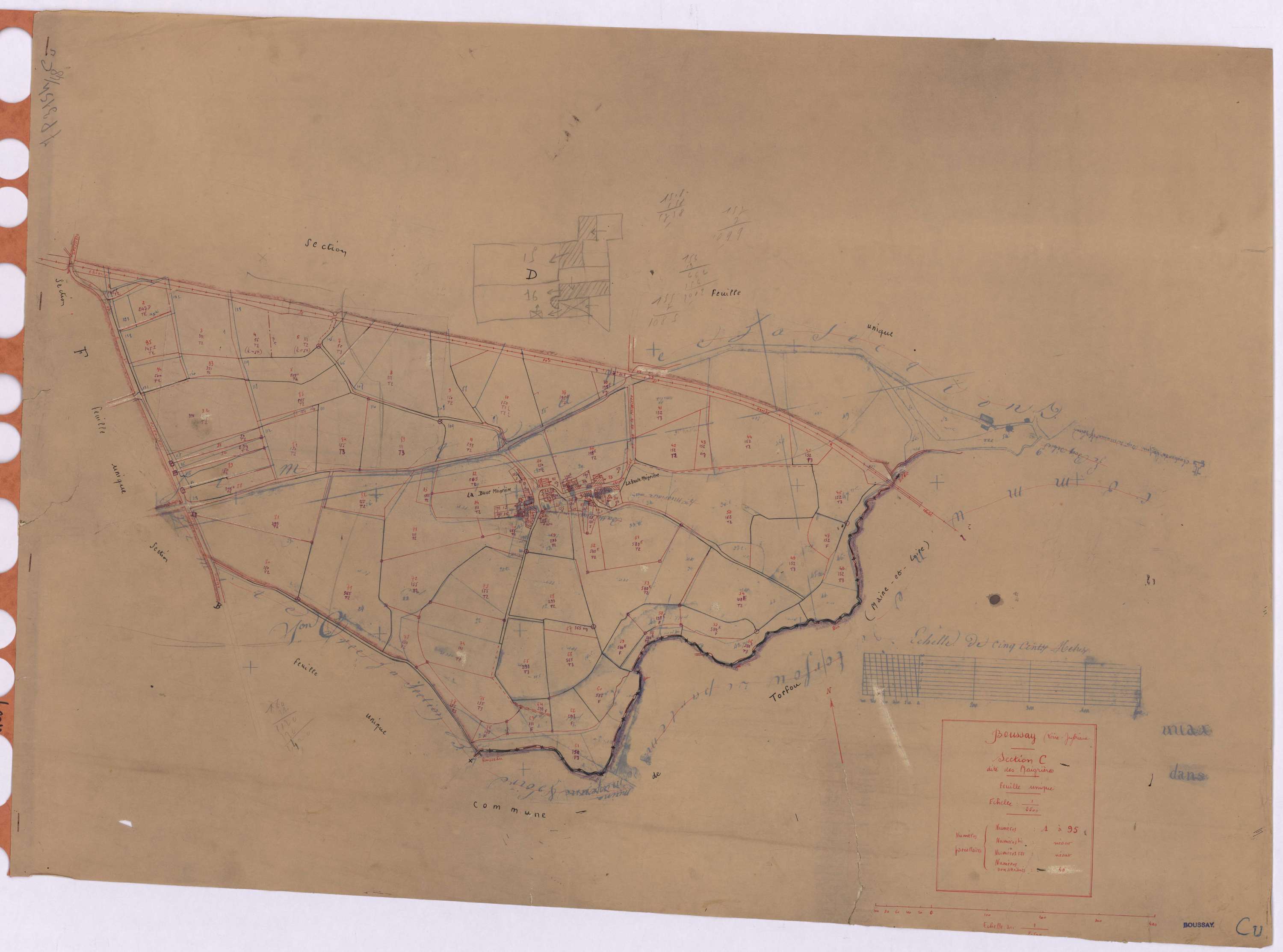 Boussay - Section C Maigrières (section des) ; 1-95