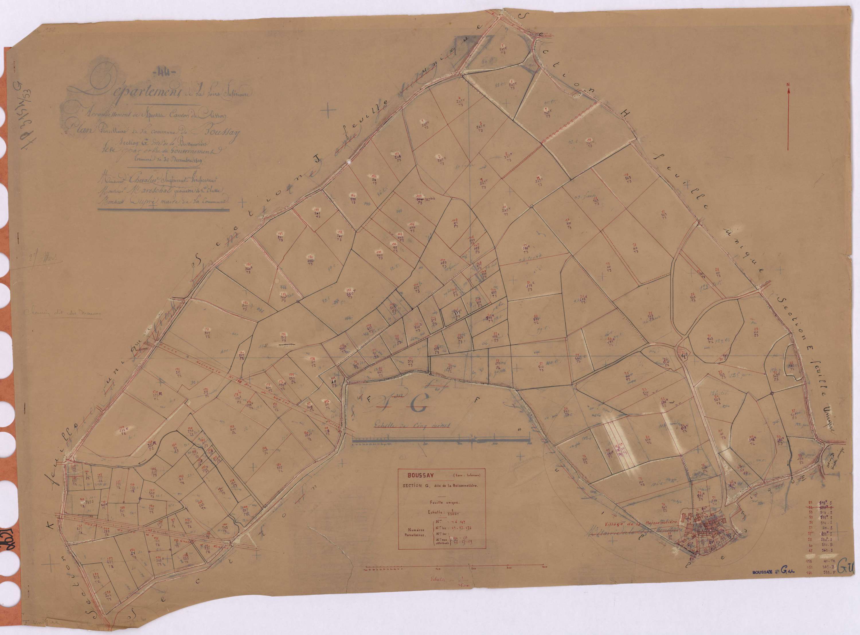 Boussay - Section G Boissenotière (section de La) ; 1-197