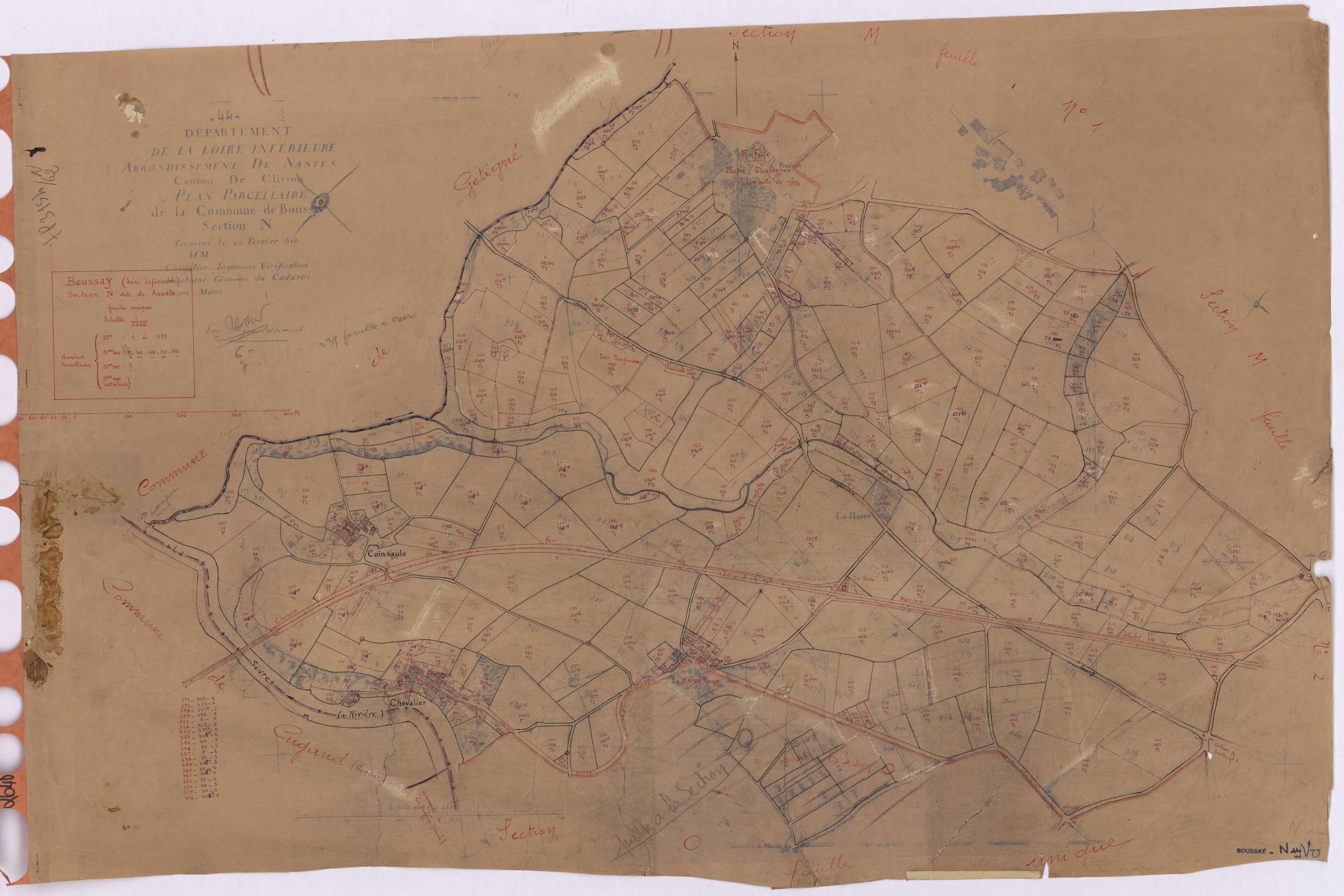 Boussay - Section N Rufole (section de) ; 1-433