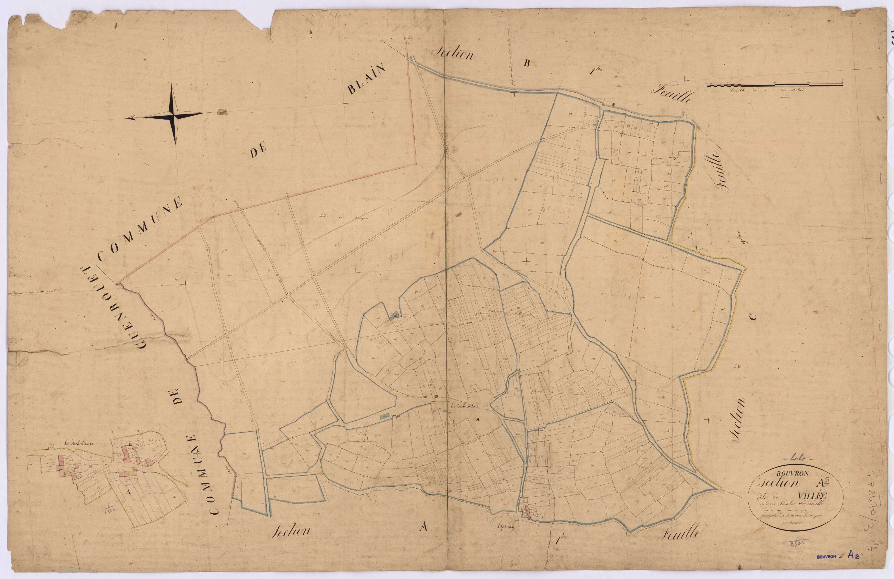 Bouvron - Section A2 Villée (section de) ; 591-937