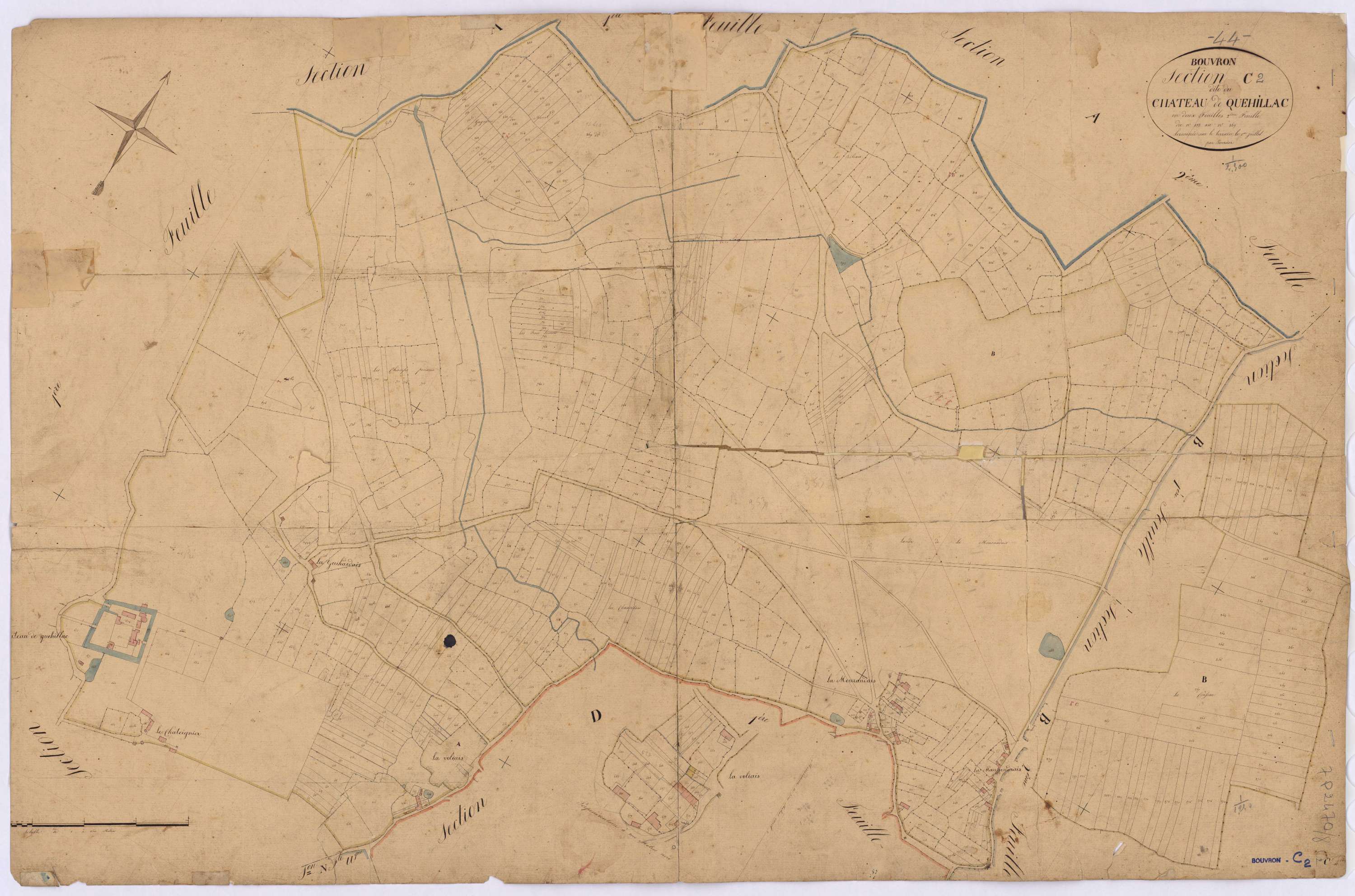Bouvron - Section C2 Quehillac (section de) ; 188-869