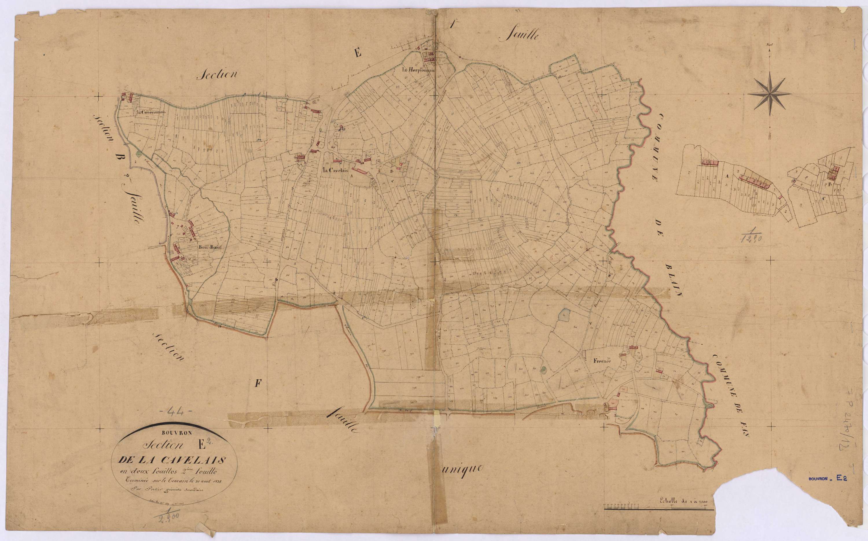 Bouvron - Section E2 Cavelais (section de La) ; 289-1207