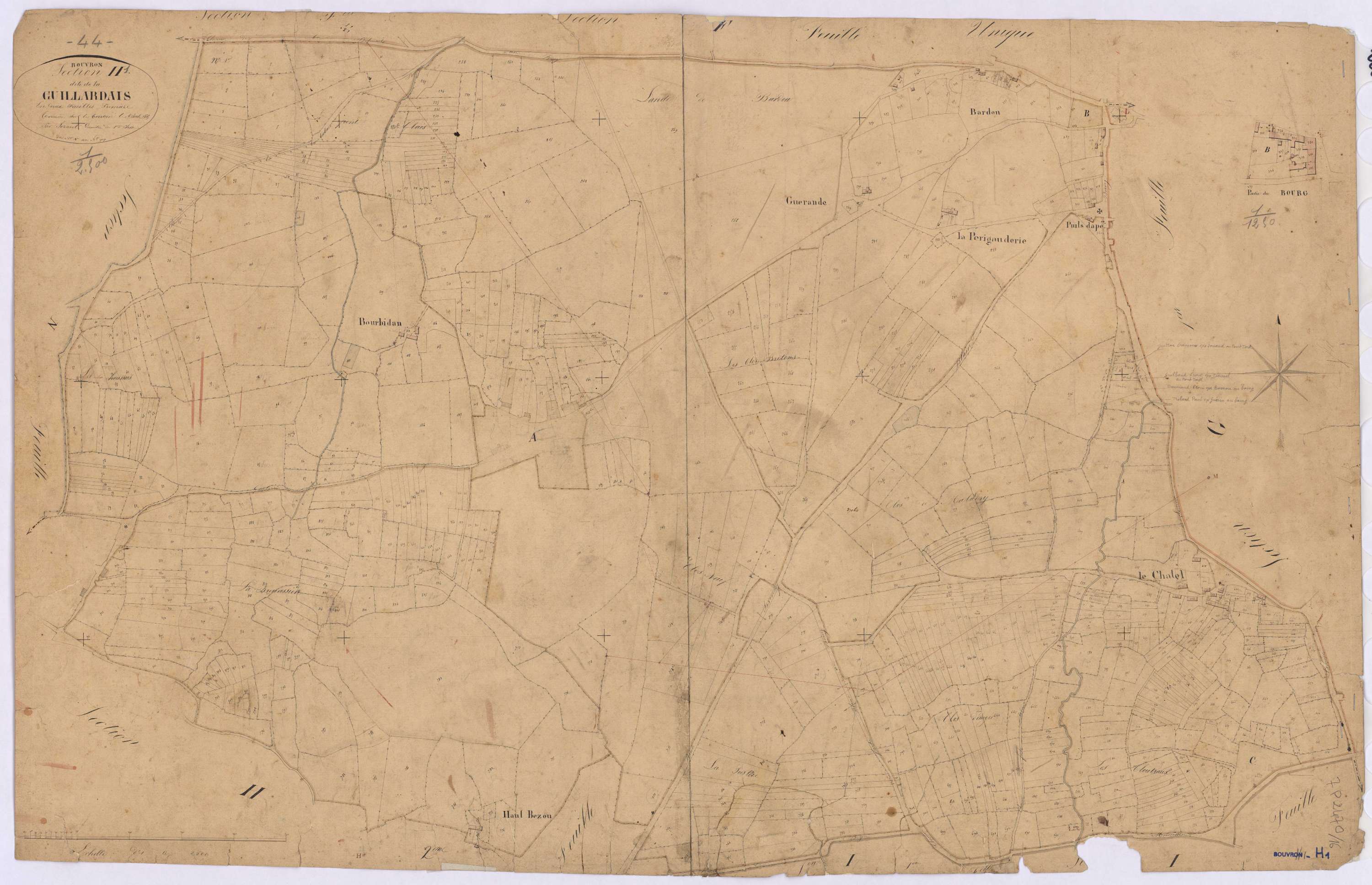 Bouvron - Section H1 Guillardais (section de La) ; 1-907
