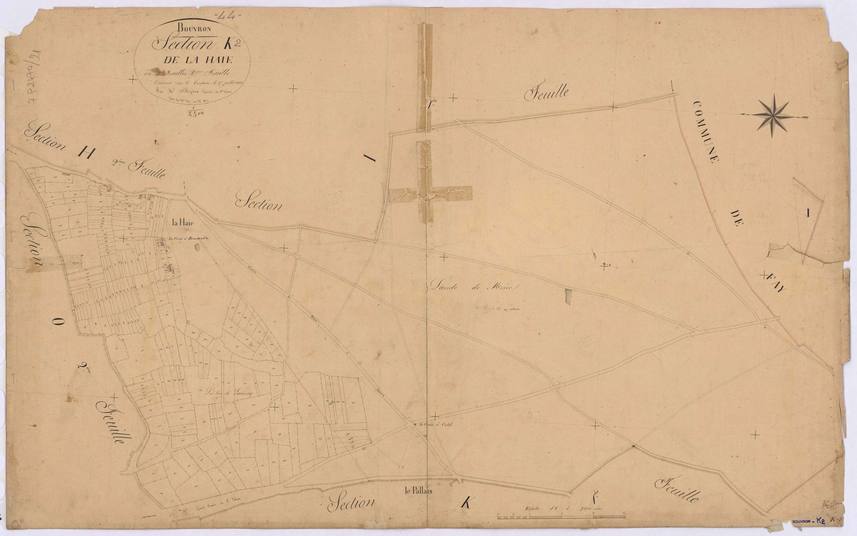 Bouvron - Section K2 Haie (section de La) ; 239-477