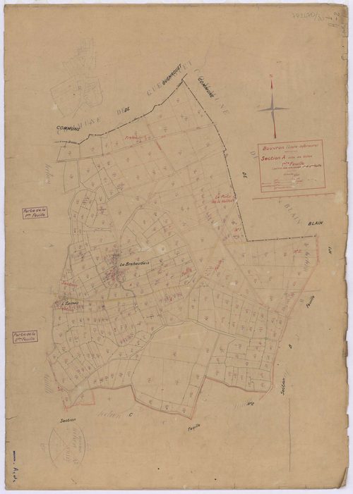 Bouvron - Section A1 Villée (section de) ; 1-353