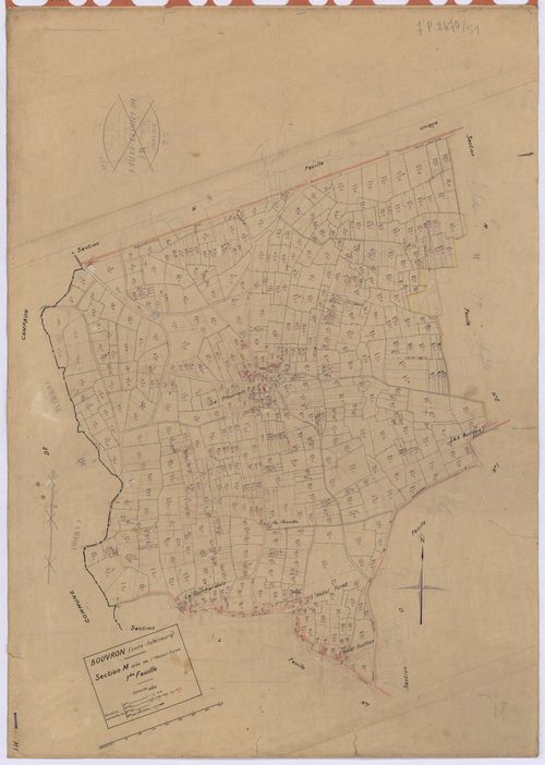 Bouvron - Section M1 Hôtel furet (section de l') ; 1-618