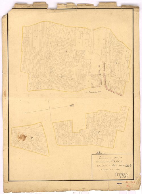 Brains - Section A2 (développement) Jasson (section de) ; développement du village de La Jussinière