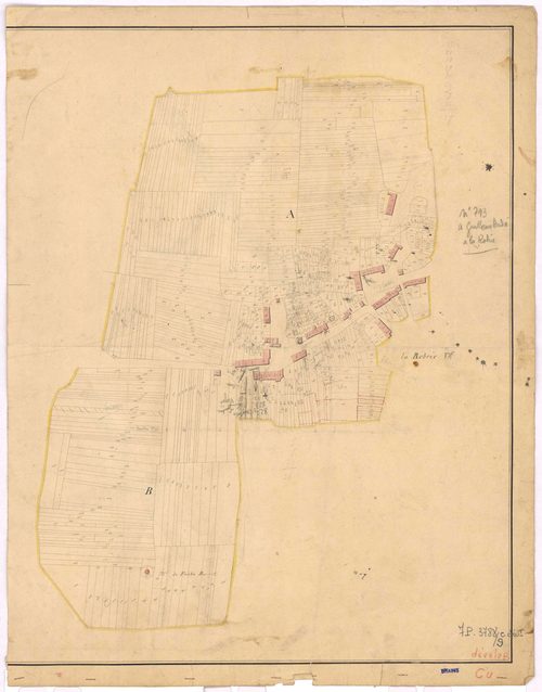 Brains - Section C (développement) Pel (section du) ; développement du village de La Robrie