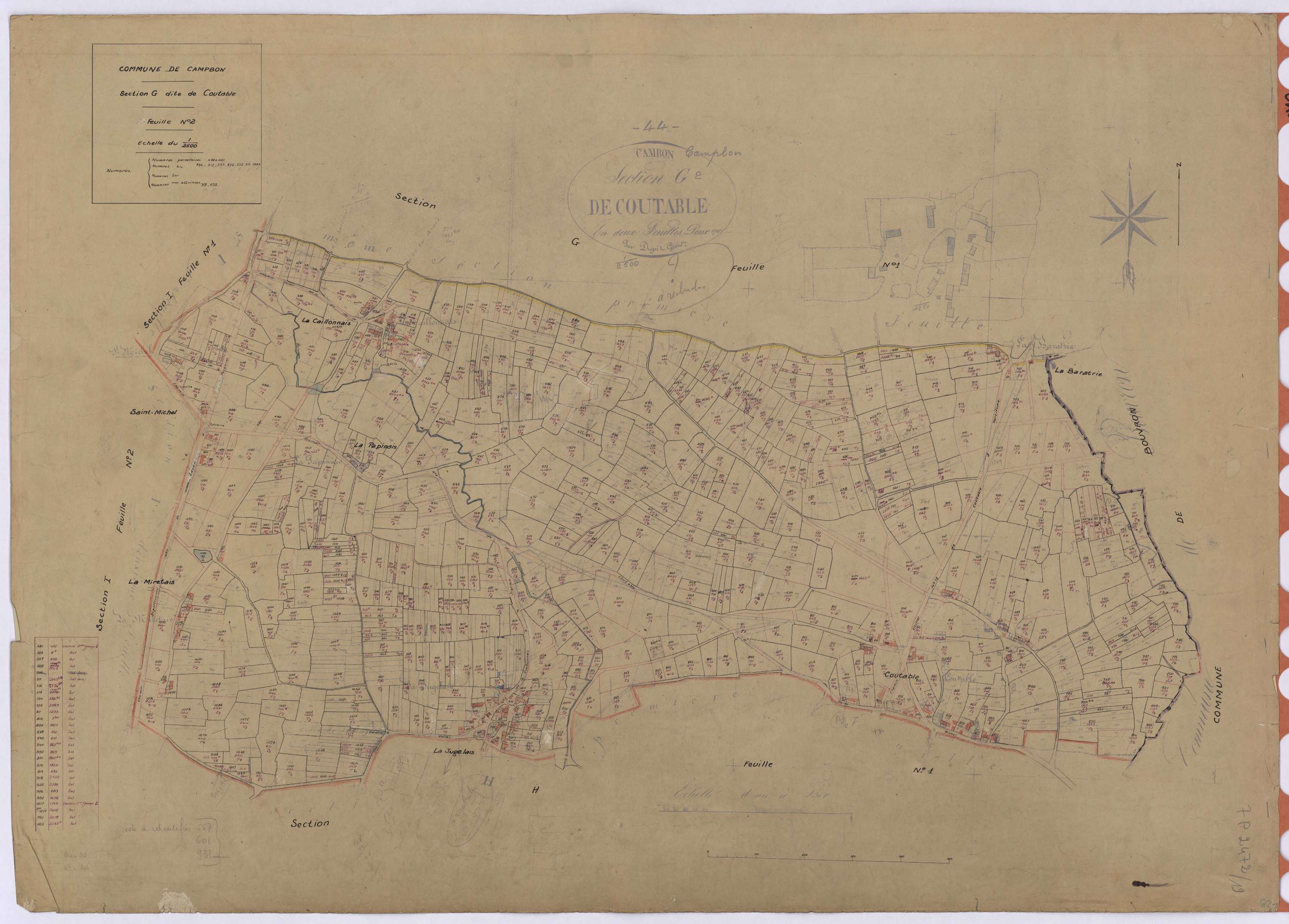 Campbon - Section G2 Coutable (section de) ; 470-1121