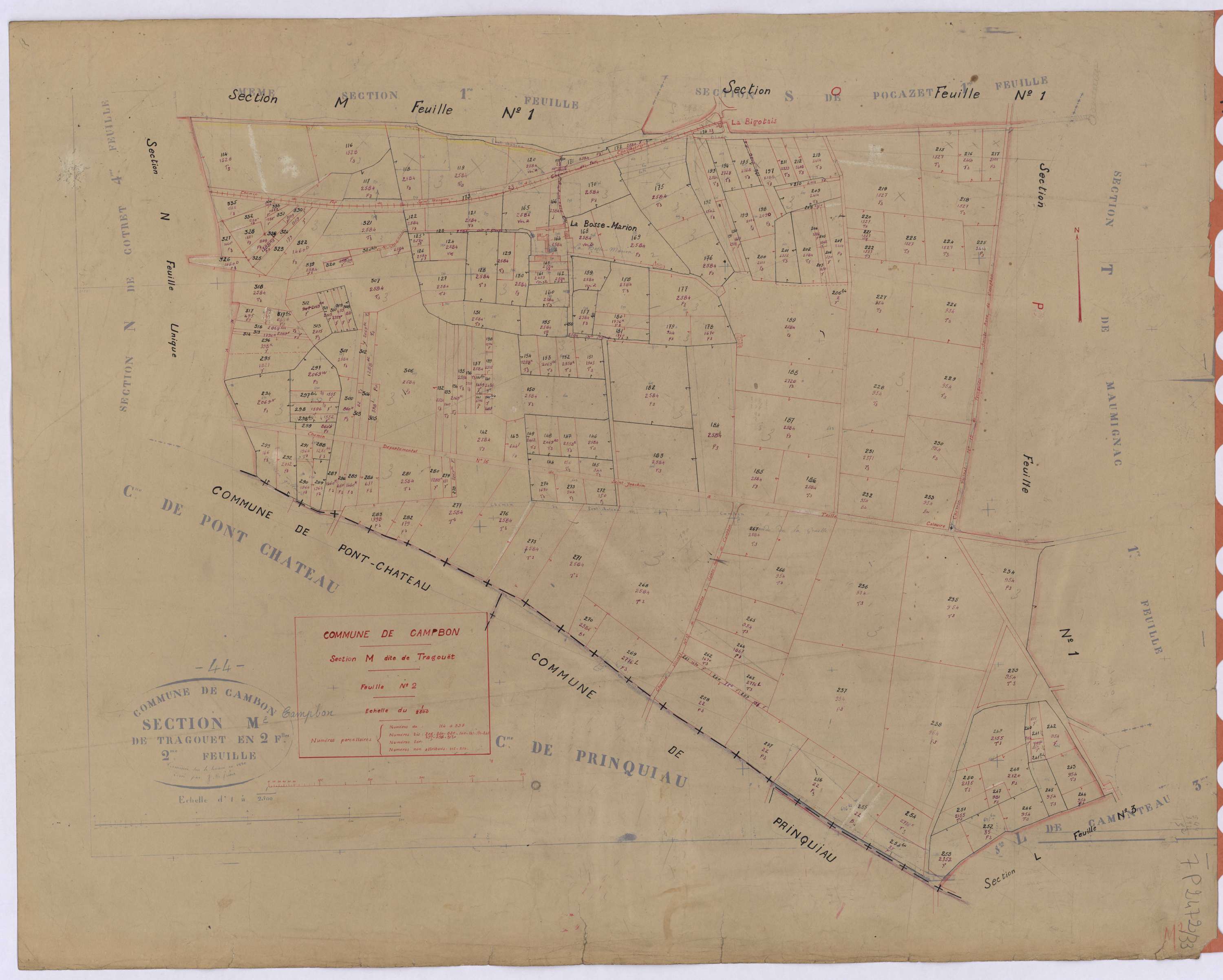 Campbon - Section M2 Tragouet (section de) ; 114-335