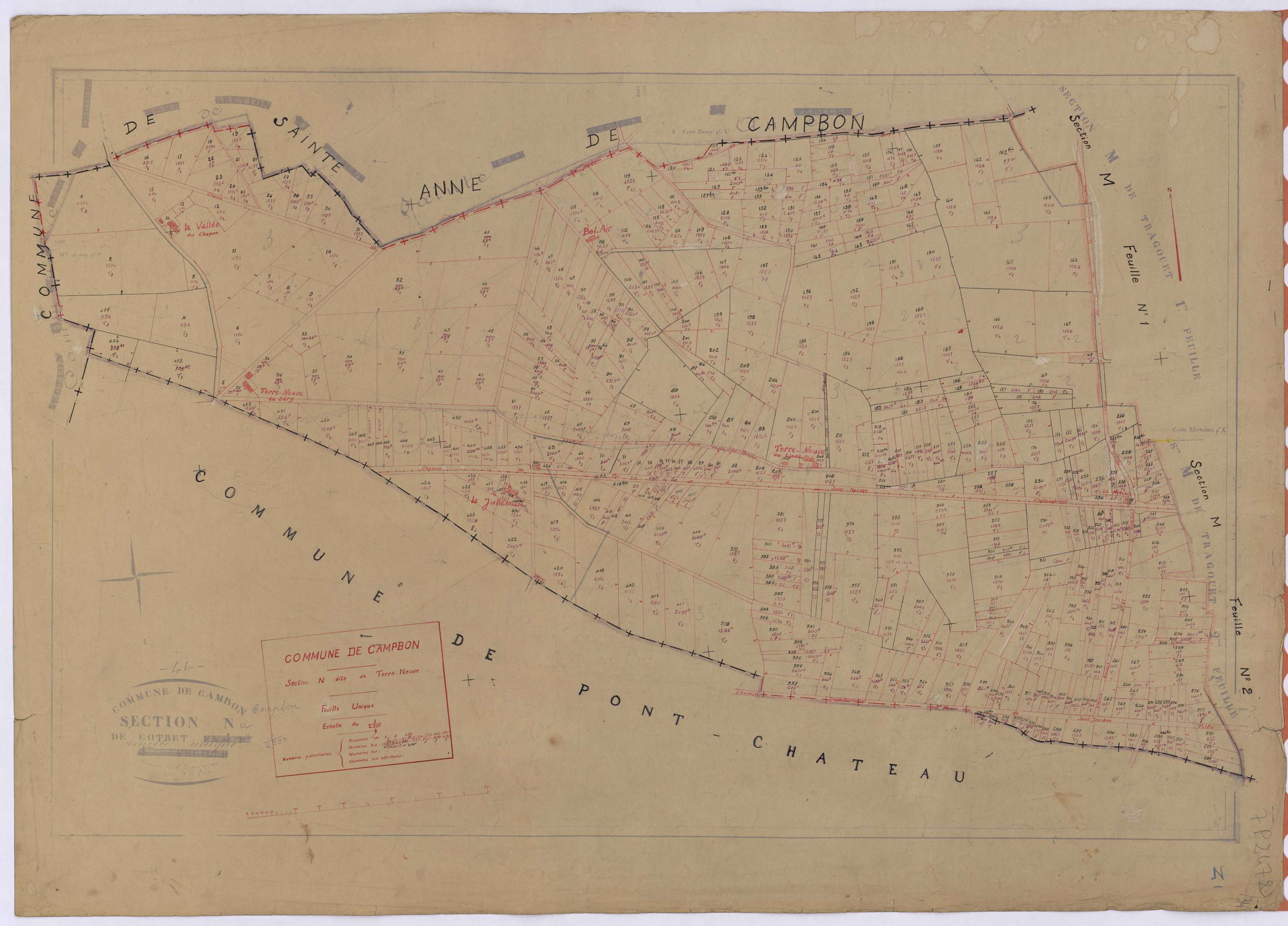 Campbon - Section N Terre-Neuve (section de) ; 1-455