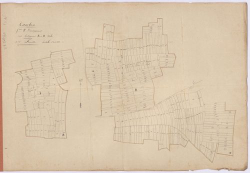Campbon - Section F3 (développement) Charnais (section de La) ; développement des polygônes A et B