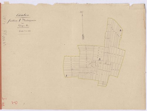 Campbon - Section I1 (développement) Gaubretière (section de La) ; développement du polygône A
