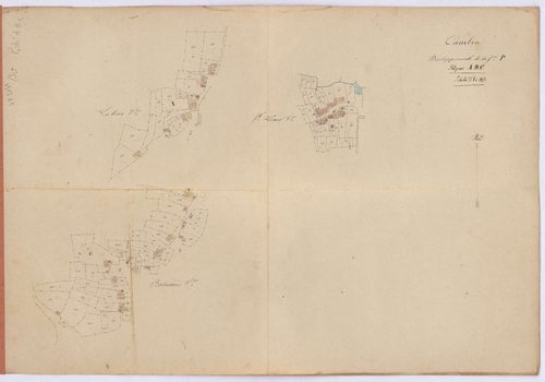 Campbon - Section P1  (développement) Grand Lomer (section du) ; développement des villages des Haies, du Grand Lomer et du Balasson