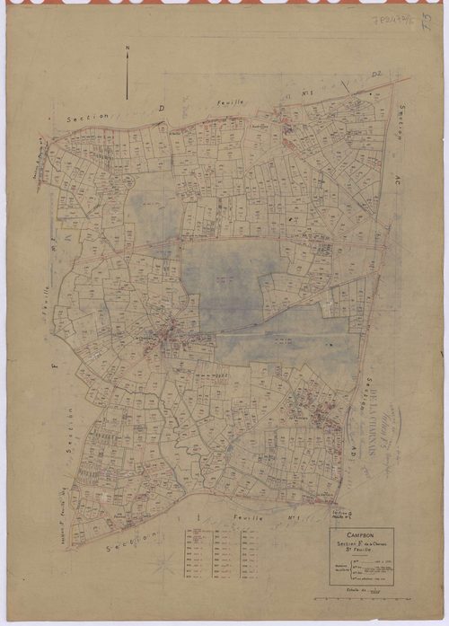 Campbon - Section F3 Charnais (section de La) ; 429-1259