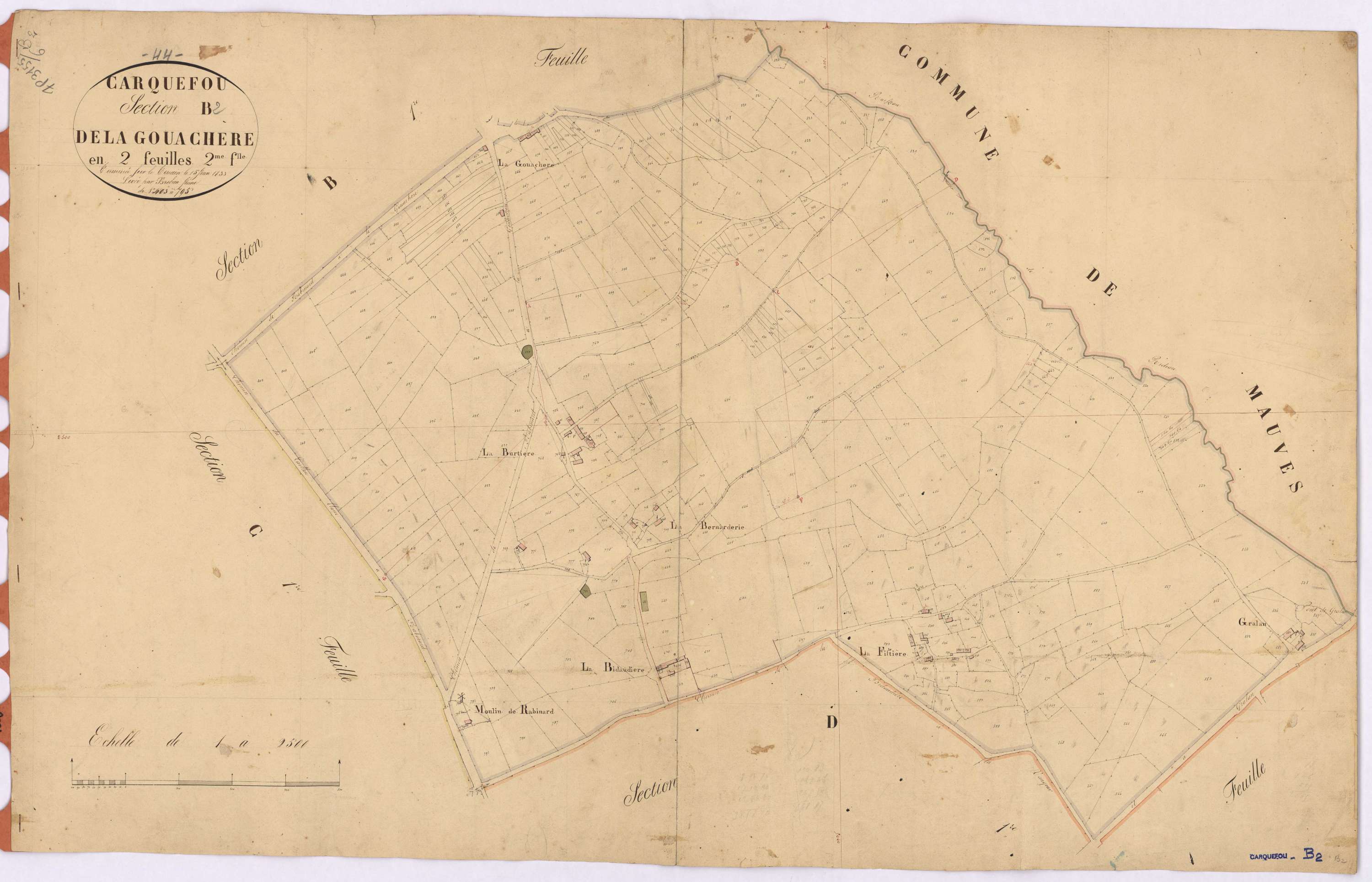 Carquefou - Section B2 Gouachère (section de La)