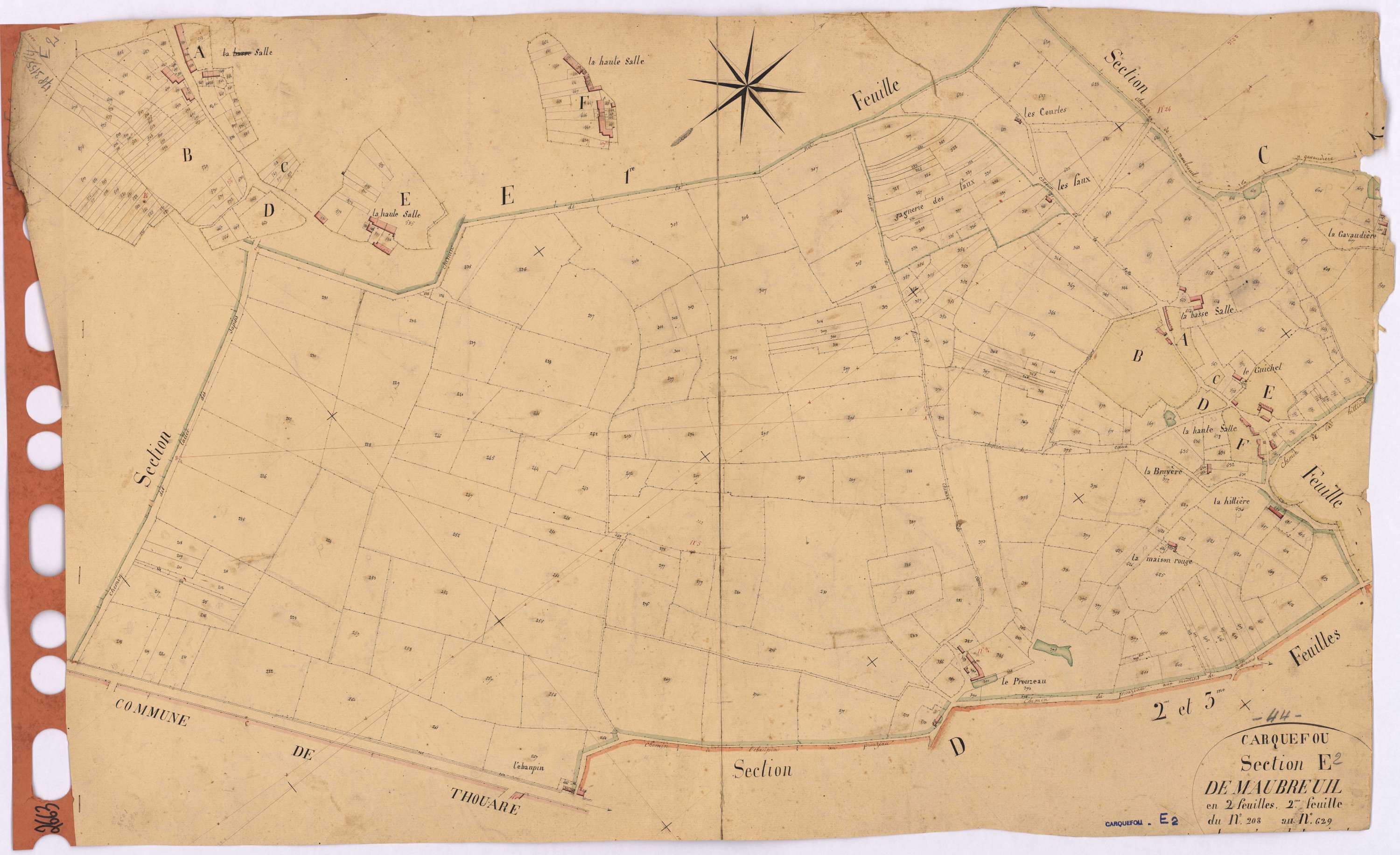 Carquefou - Section E2 Maubreuil (section de) ; 208-629