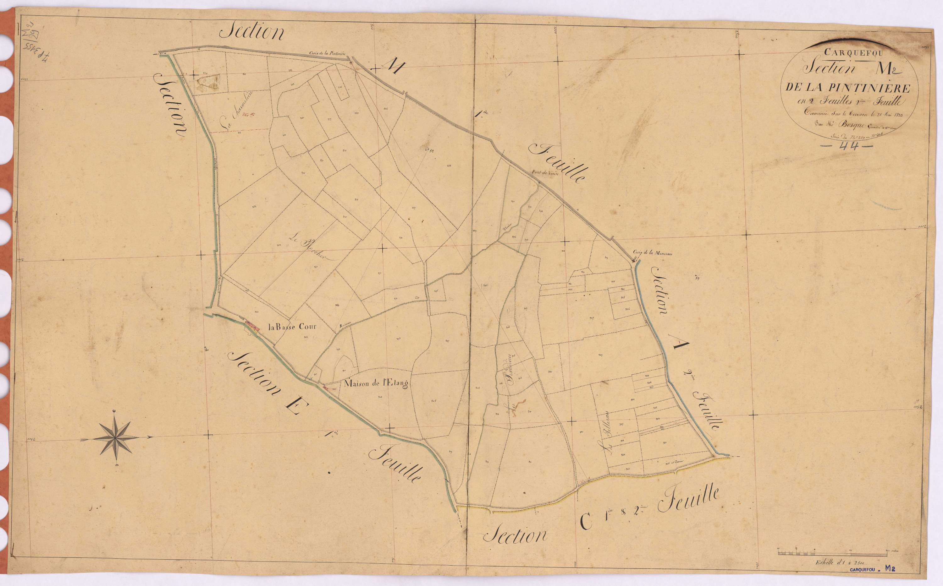 Carquefou - Section M2 Pintinière (section de La) ; 259-345