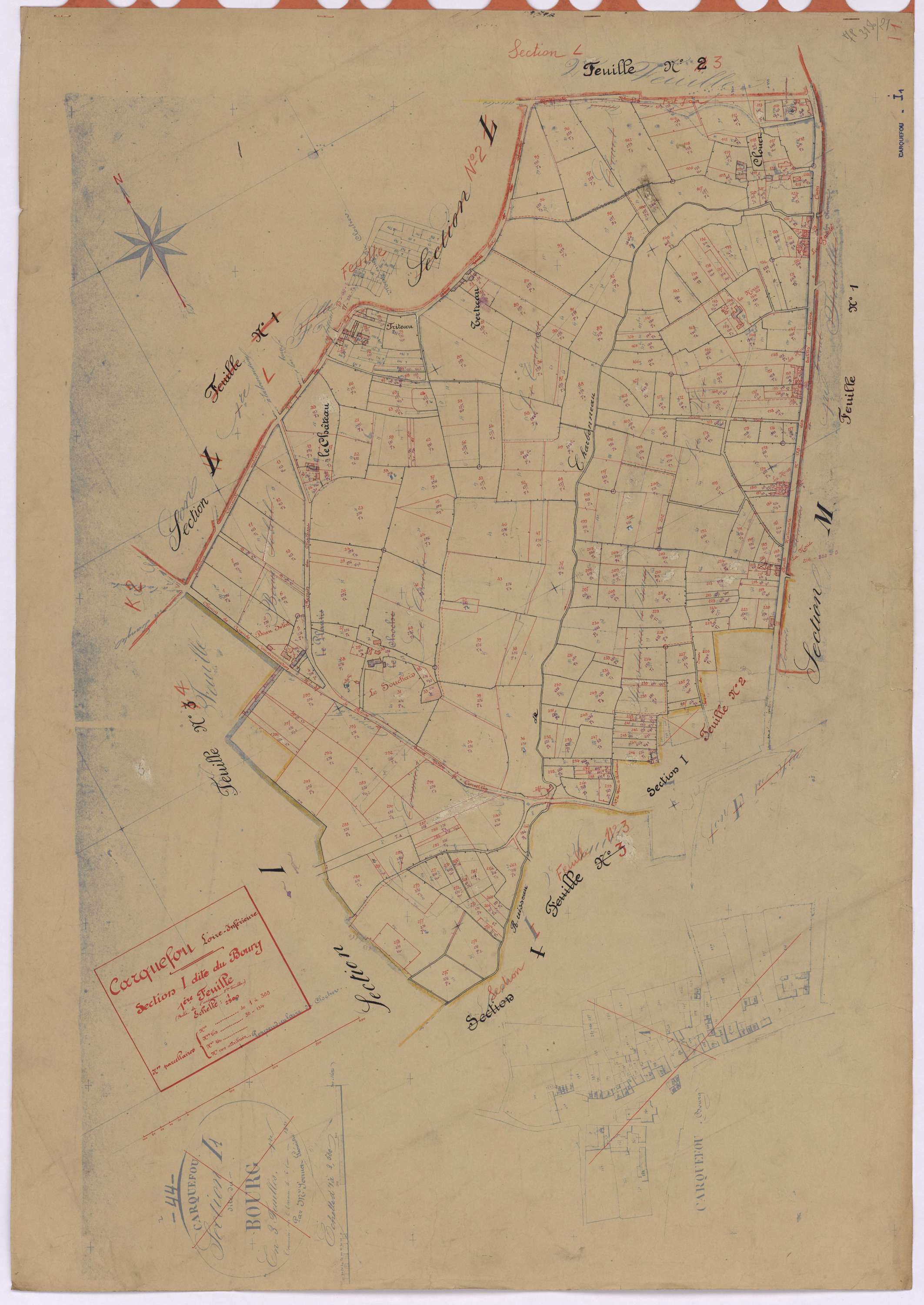 Carquefou - Section I1 Bourg (section du) ; 1-300