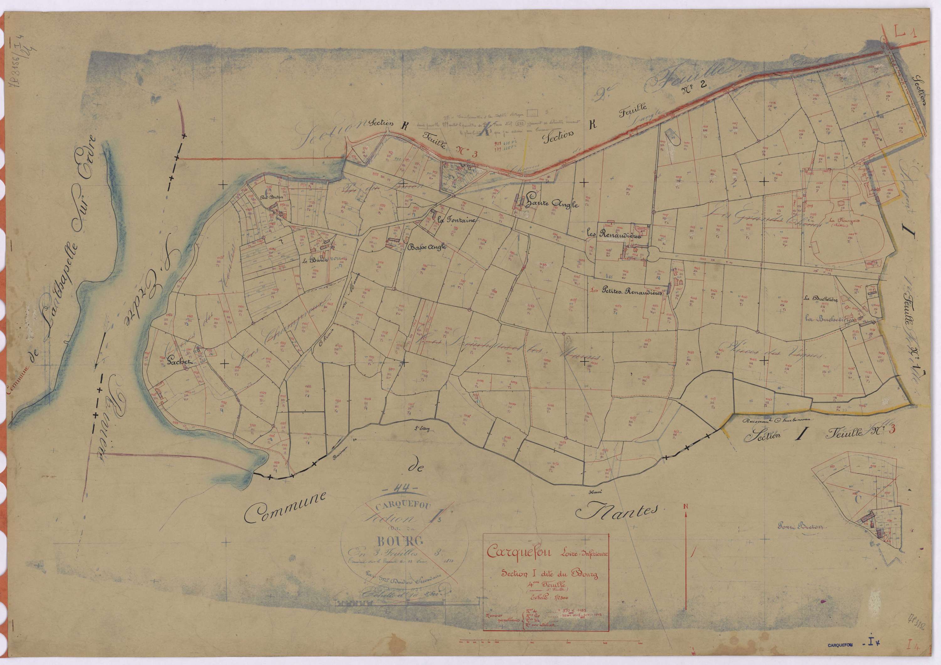 Carquefou - Section I4 Bourg (section du) ; 970-1185